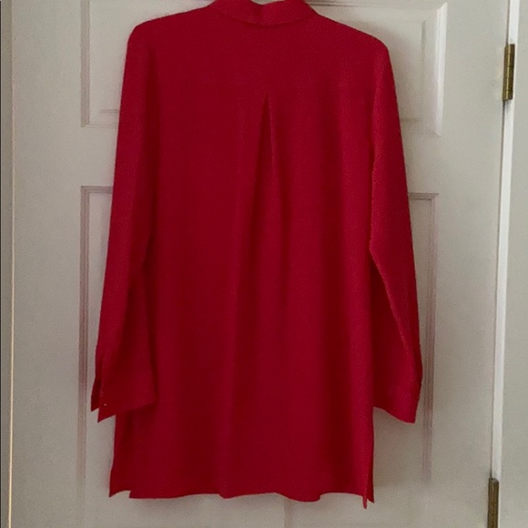 Chico’s Salmon Color LS Tunic Top Sz 0 - Picture 2 of 8